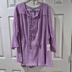 Catherines Lavender Boho Tunic